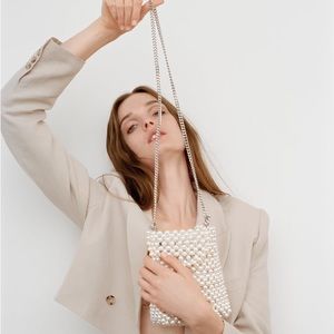 Pearl bucket bag from Zara